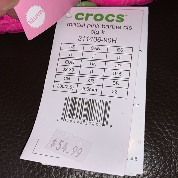Barbie Pink CROCS Clogs J1 - Picture 3 of 5